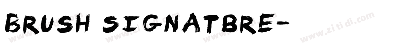 Brush Signatbre字体转换